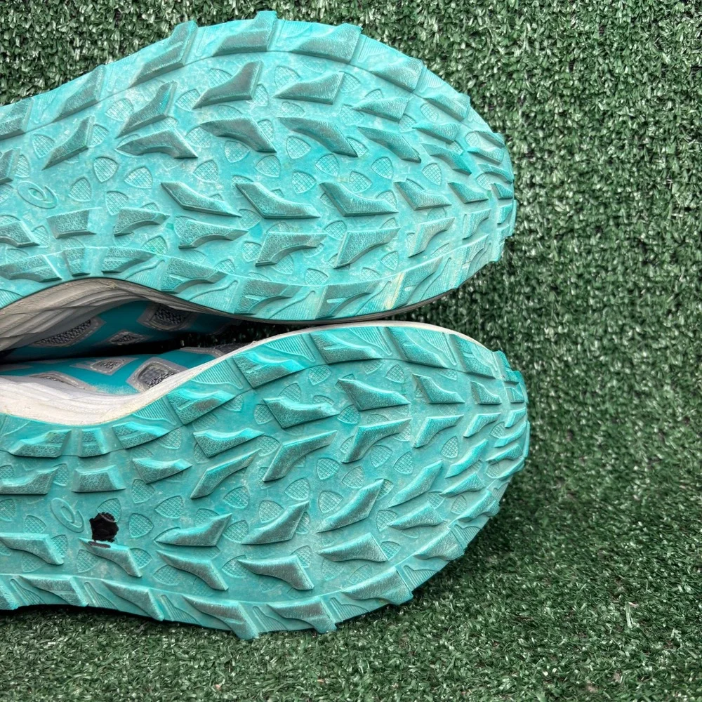 Asics Gel-Sonoma 6 Trail Running AmpliFoam Athletic Sneaker Grey‎ Teal Womens 11